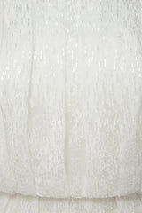 Romantic lace sleeves wedding dress