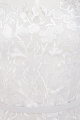 Mermaid lace long sleeves wedding dress