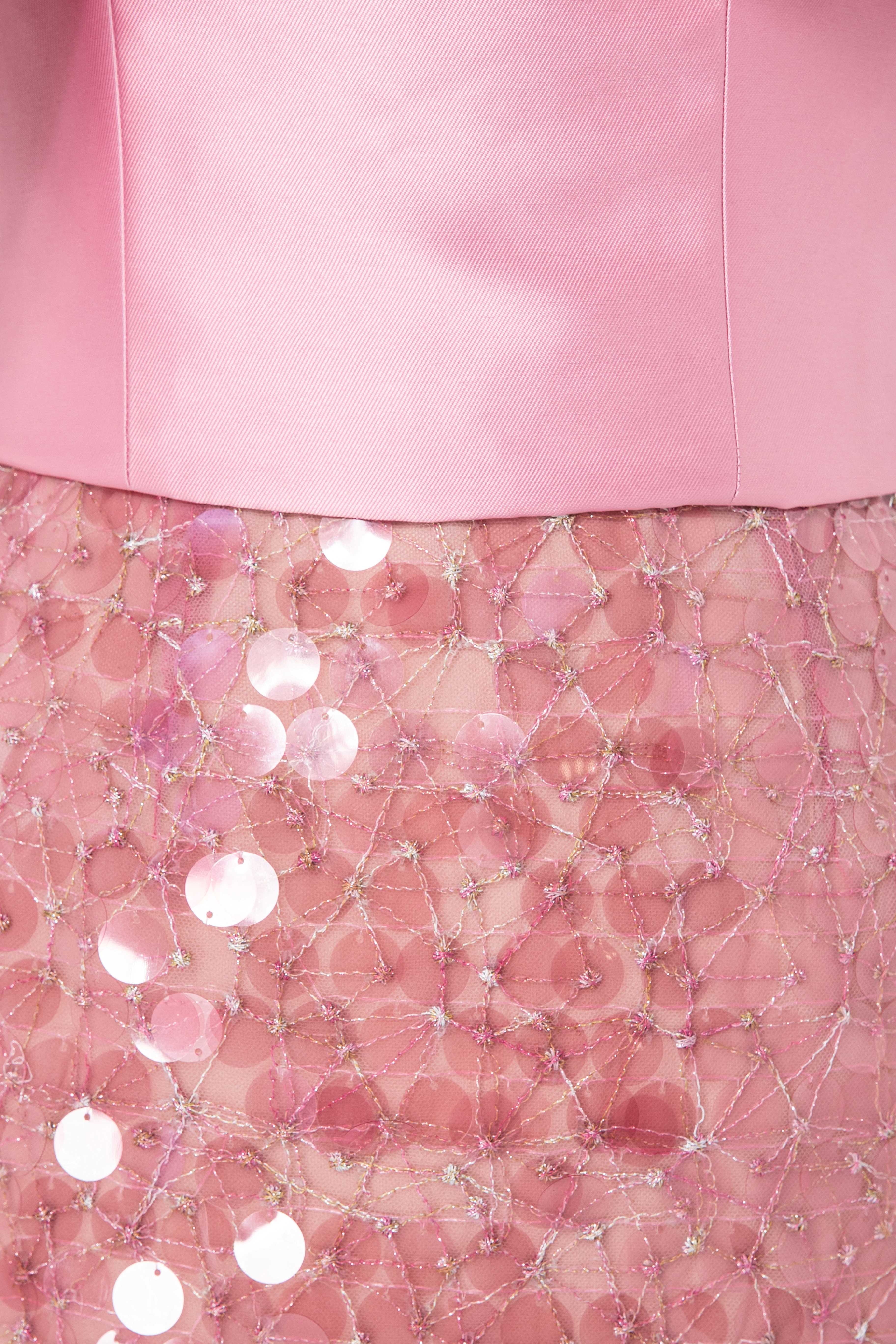 Sequined Tea-Length Midi Dress
