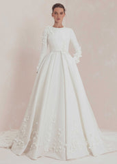 Voluminous Gown With Intricate Appliques