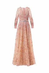 Fully embroidered luxurious gown