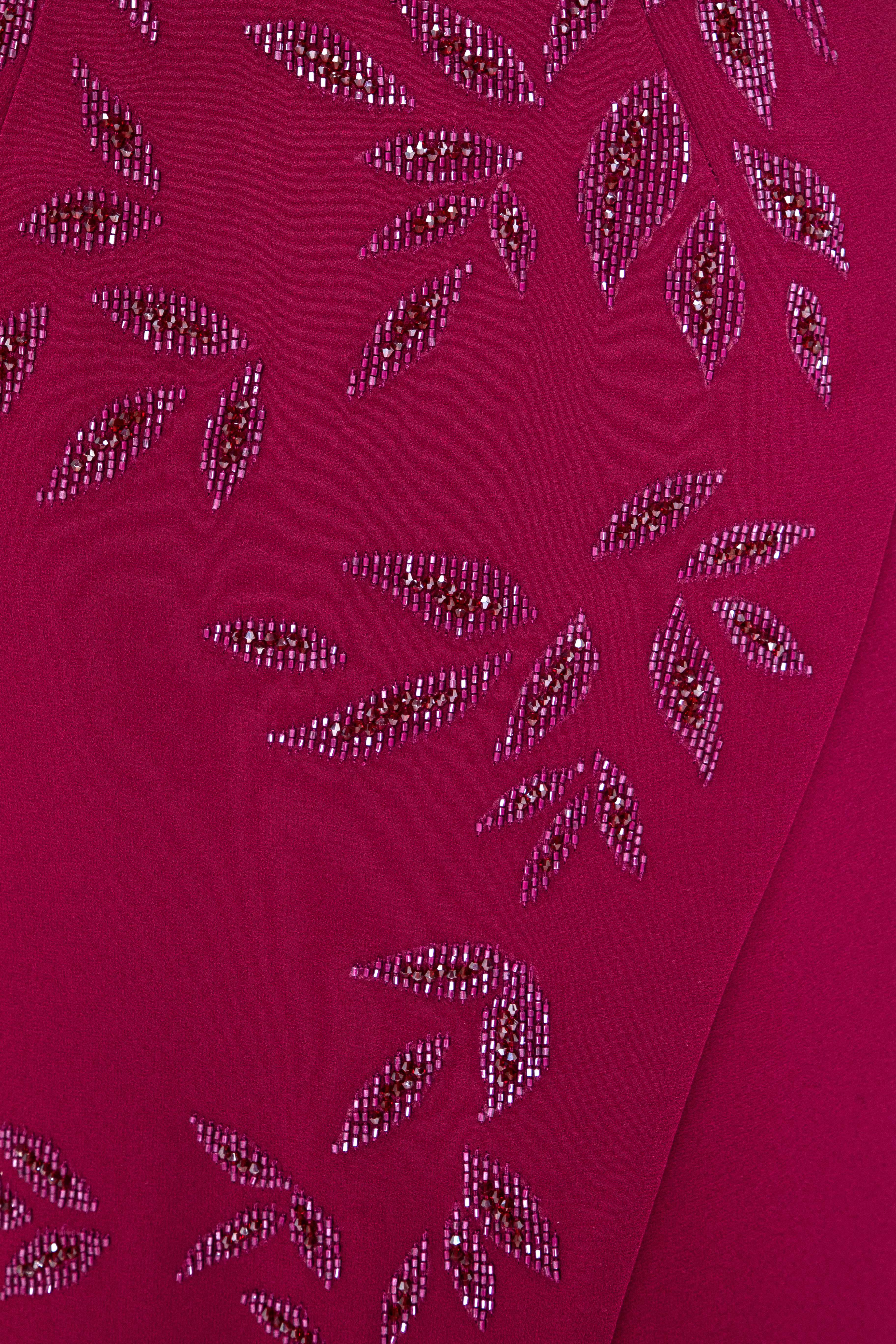 Strapless Overlap Beaded Dress