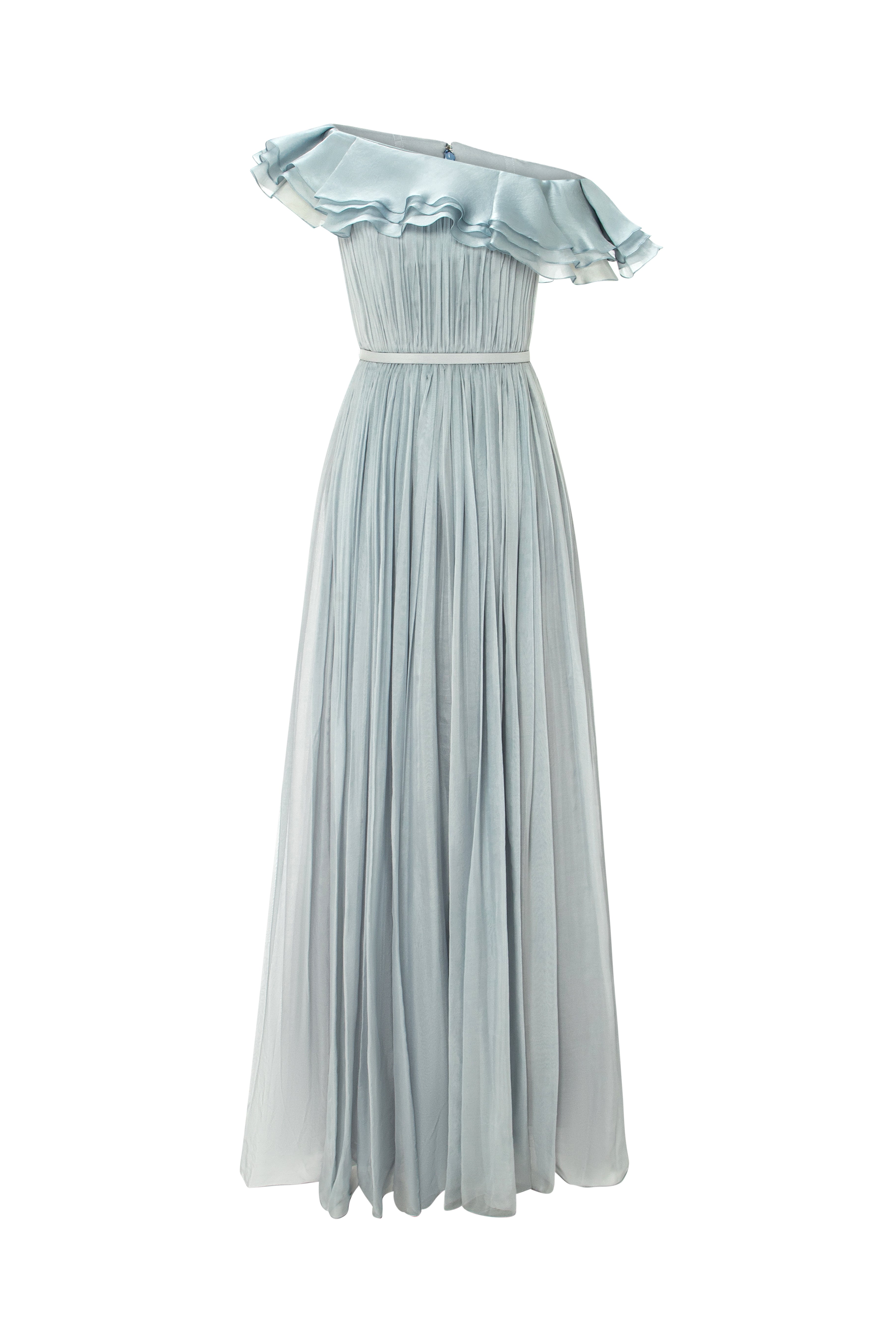 Soft Draped Mousseline Gown