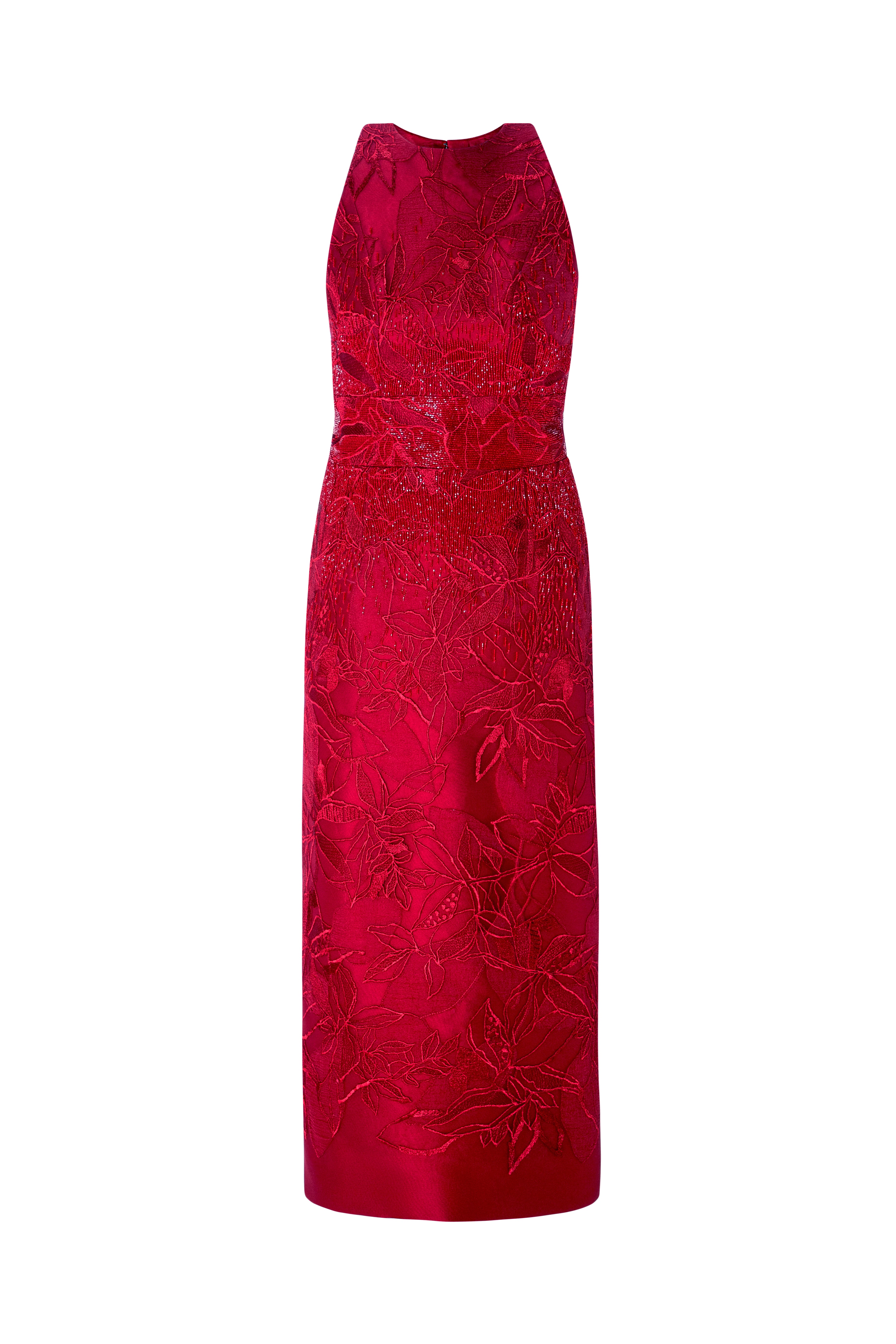 Lace Dress With Cascading Beadworks