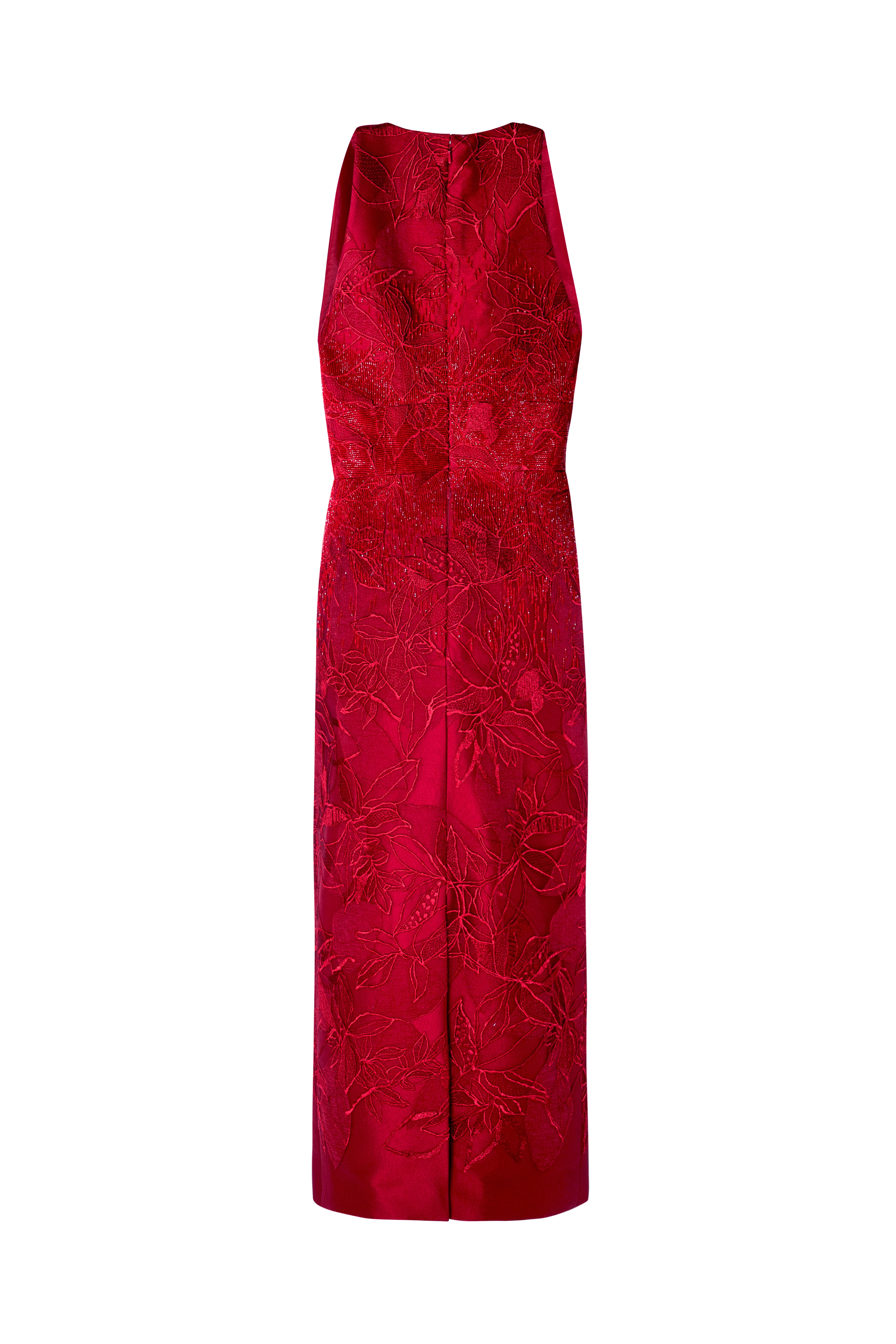 Lace Dress With Cascading Beadworks