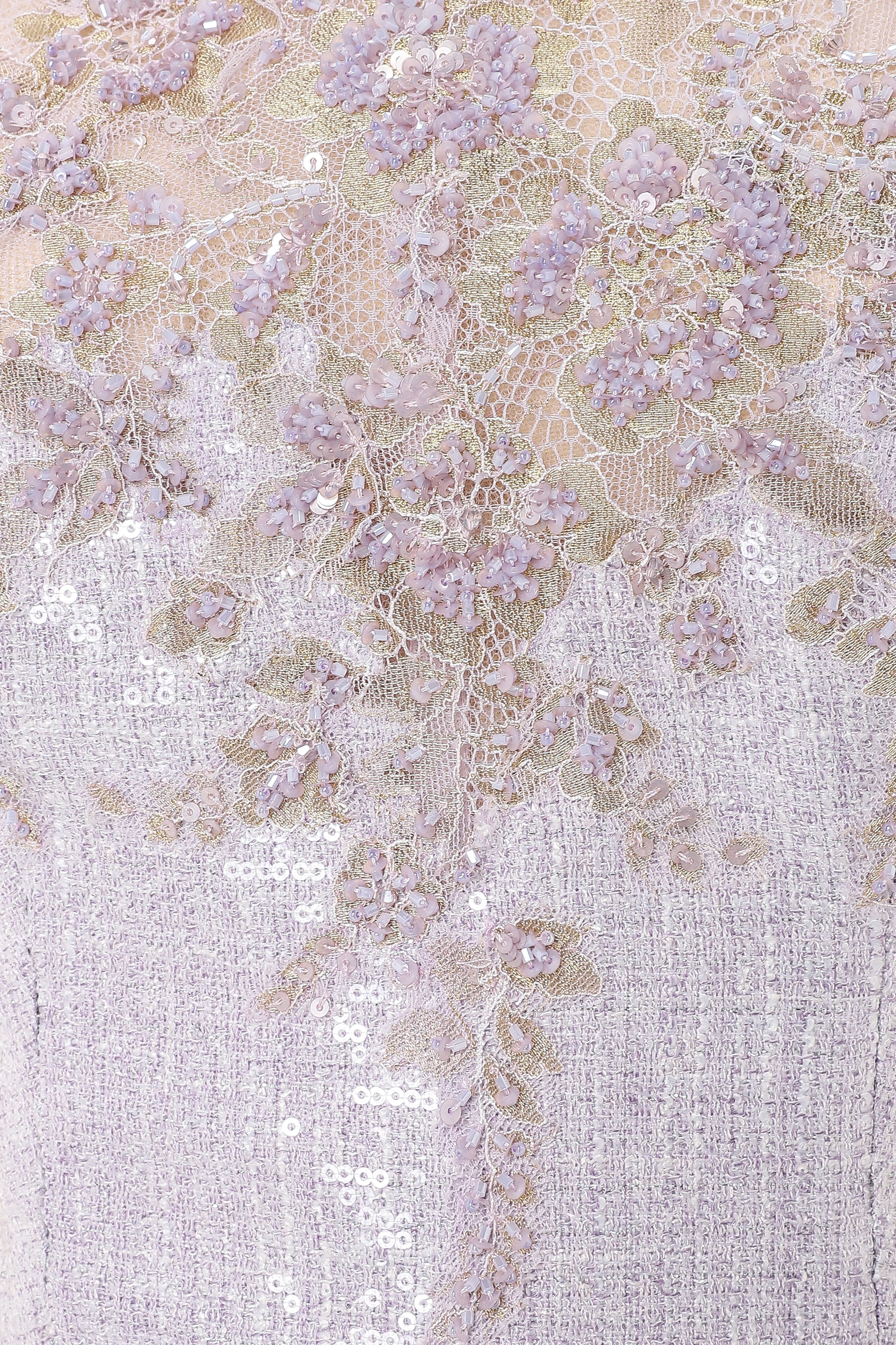 Off-Shoulder Sequined Overlapped  Mermaid Gown With Belt