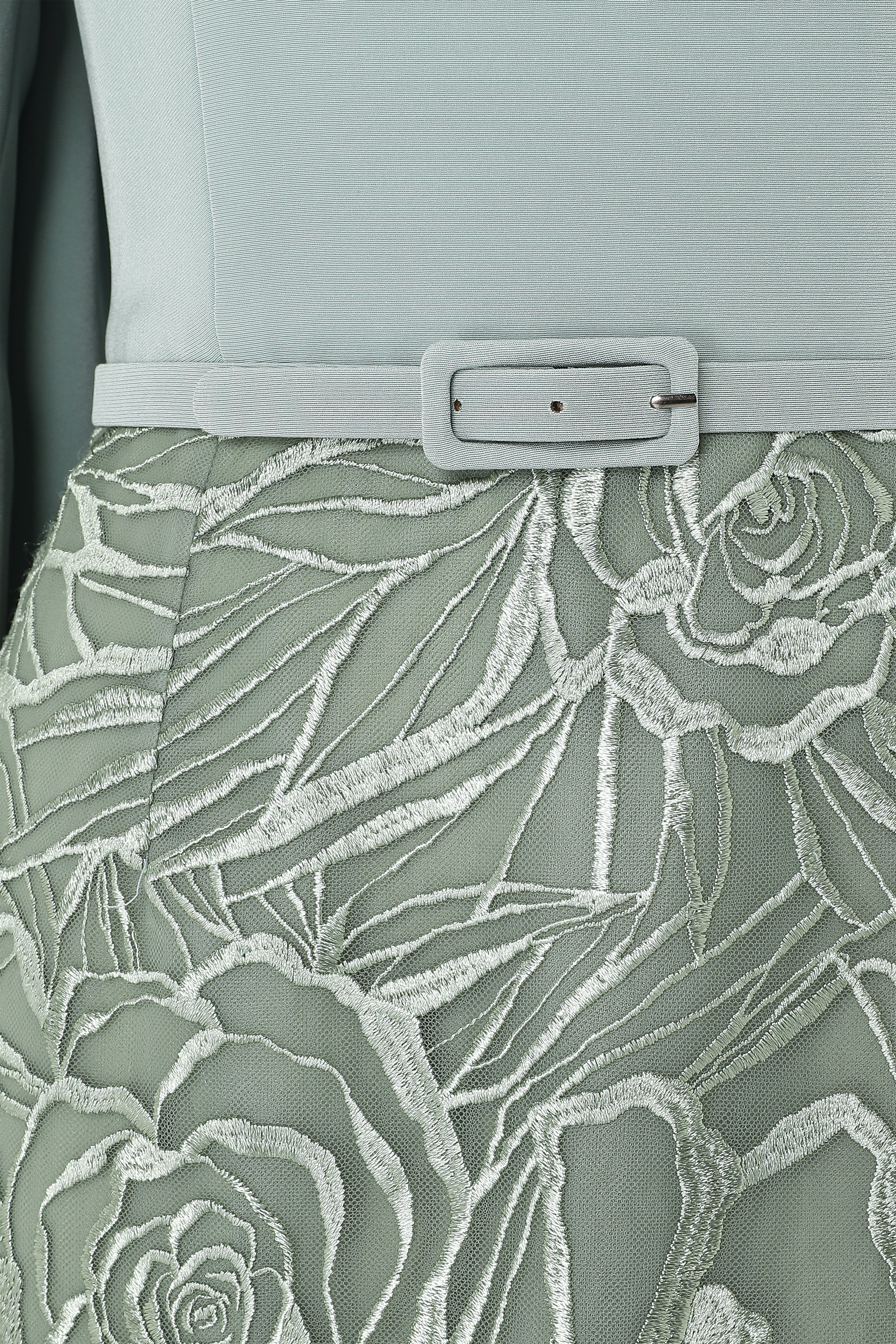 Off-Shoulder Tubino Dress With Draped Bodice Cape With Belt