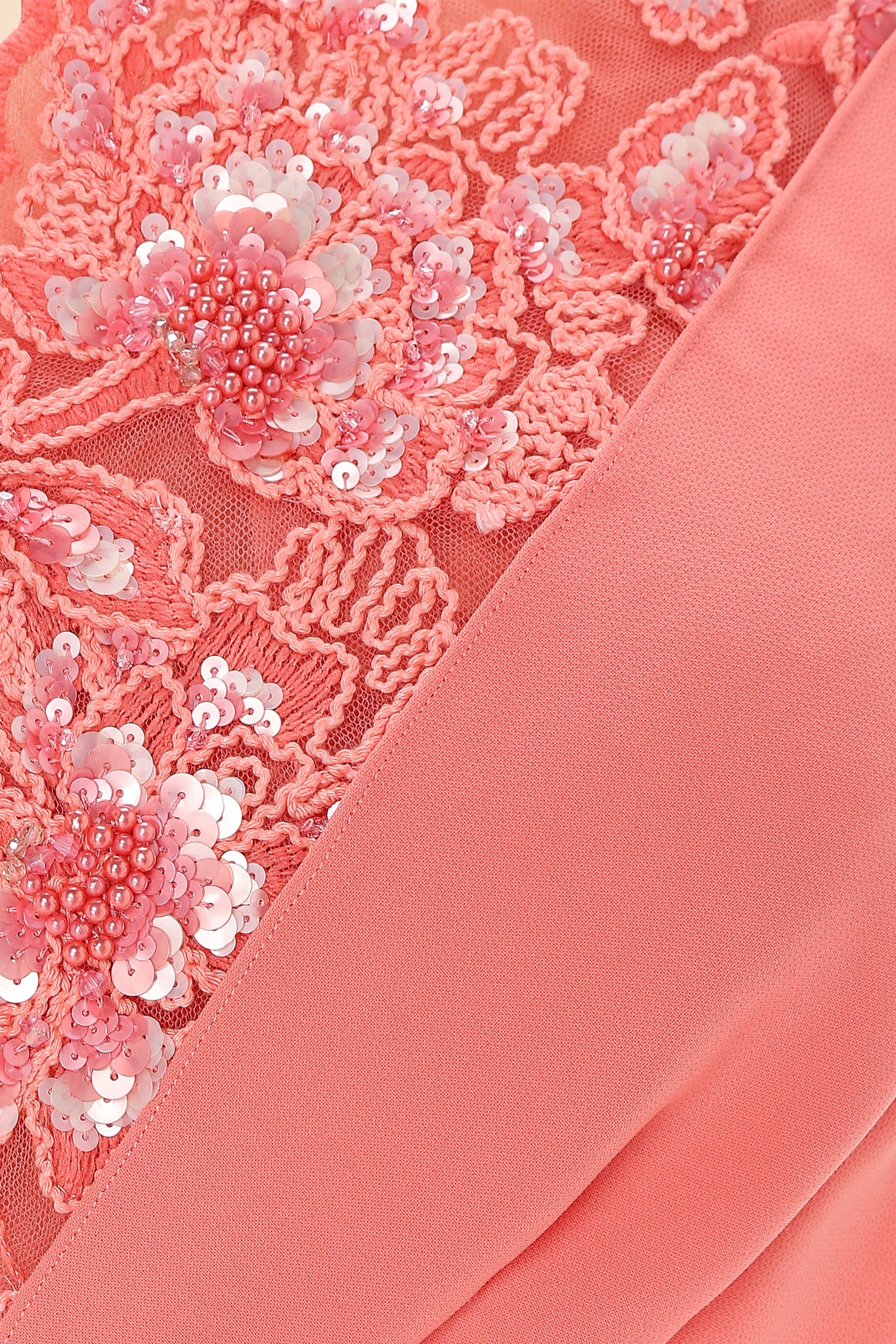 One-Shoulder Lace Tubino Dress With Draped Overlay.