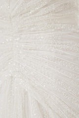 Shimmery mermaid wedding dress