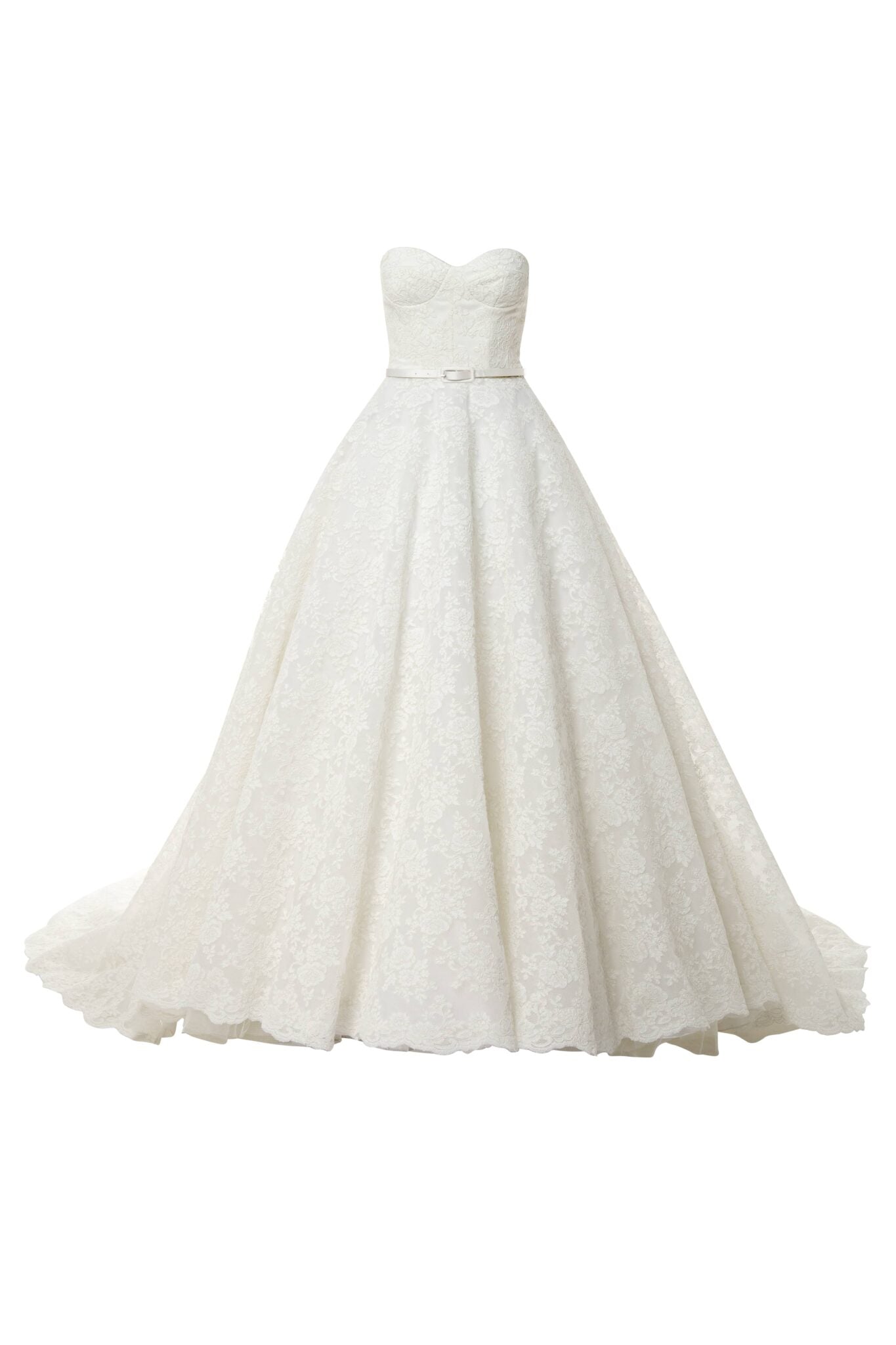 Big Volume Strapless Wedding Dress