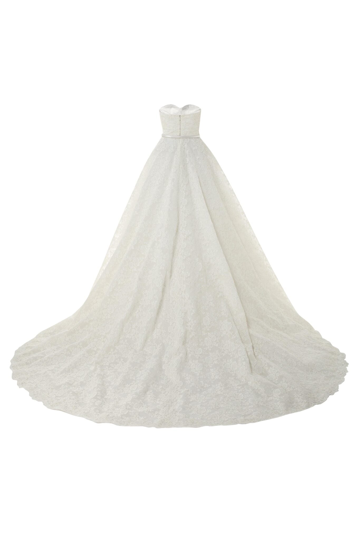 Big Volume Strapless Wedding Dress
