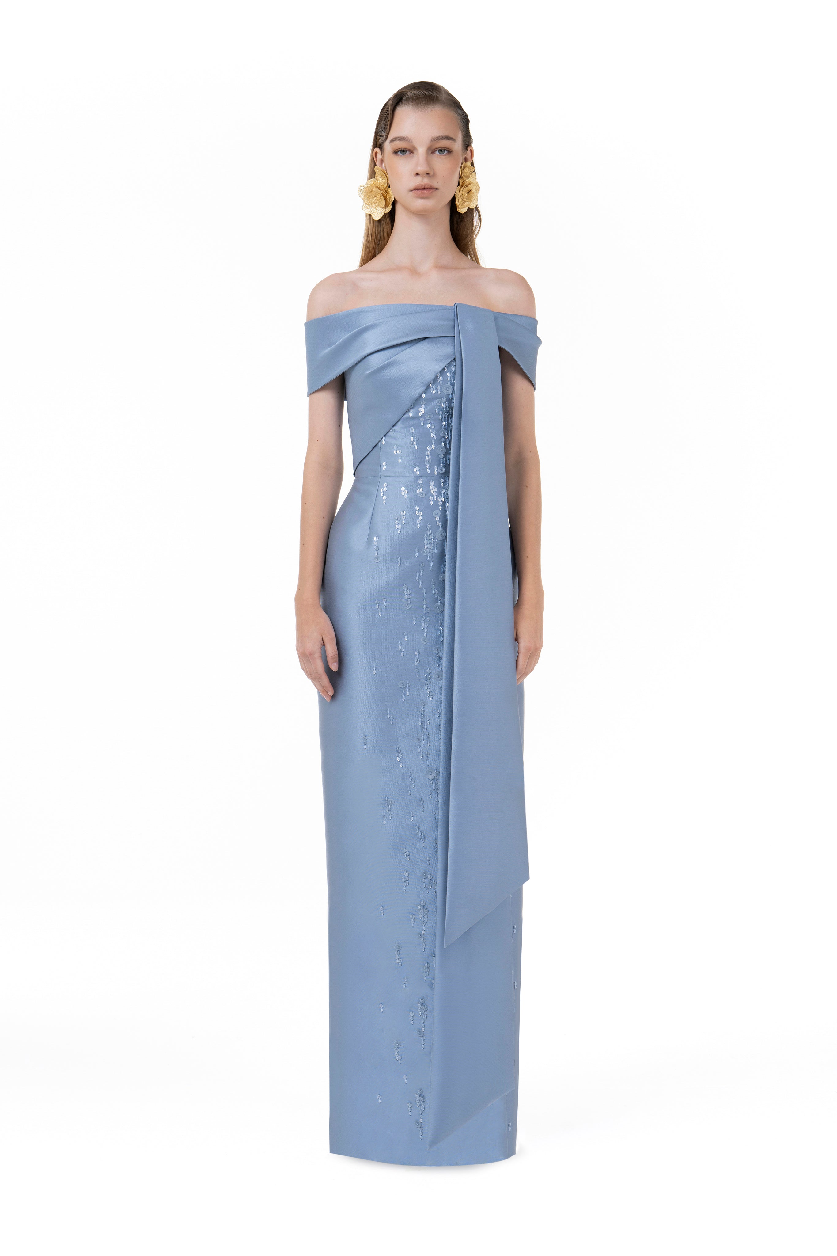 Beaded Long Dress