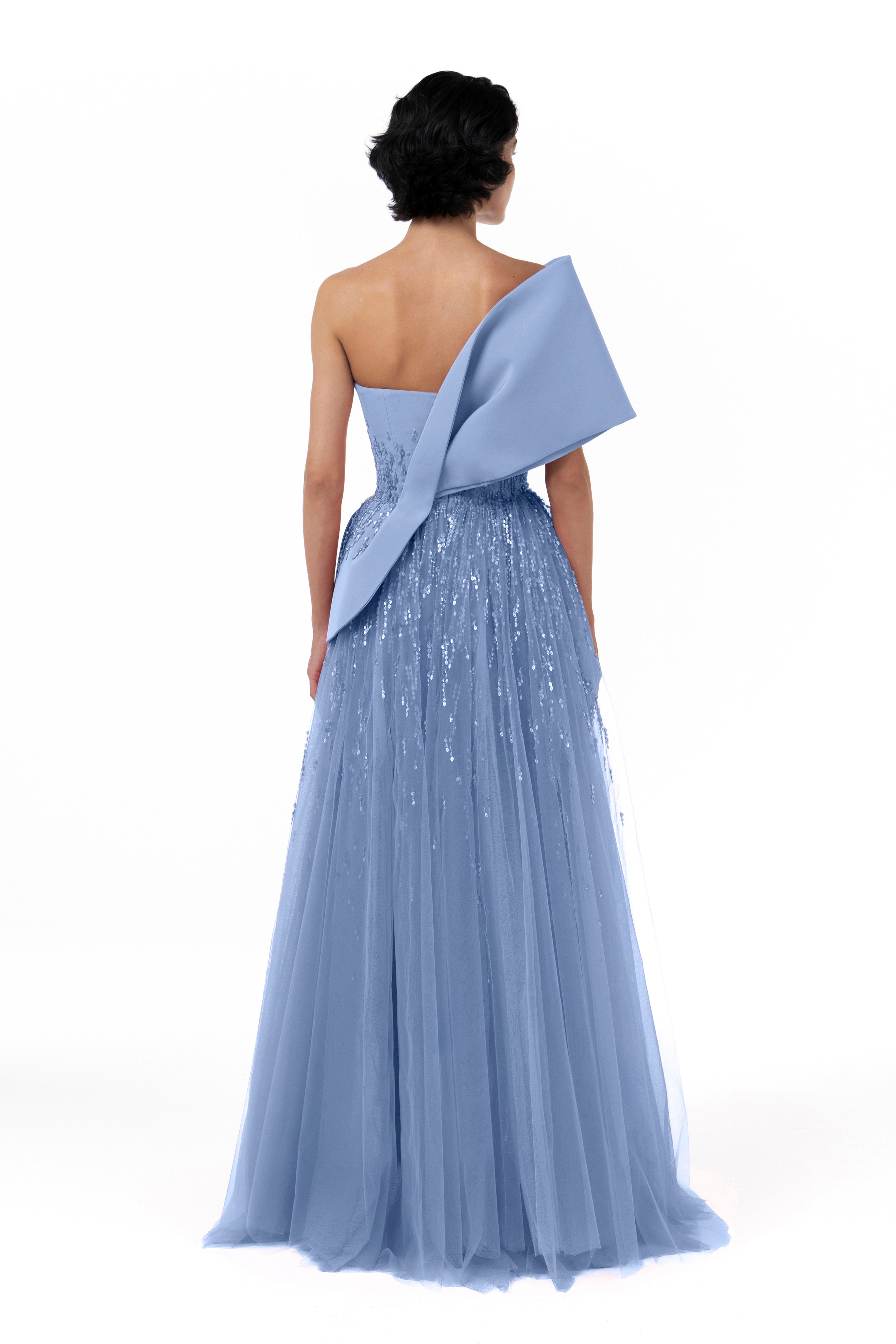 Asymmetrical Bow Gown