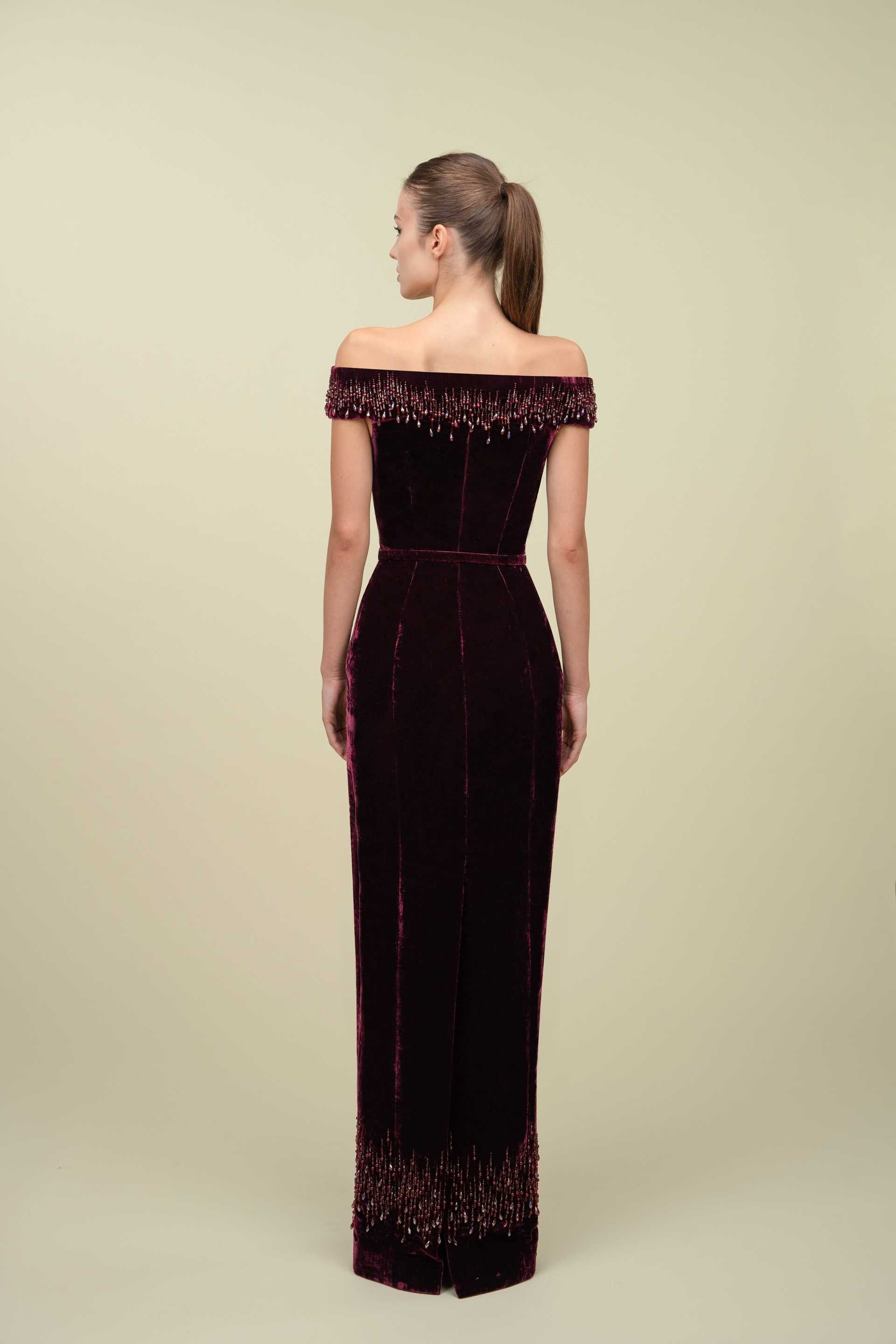 Fitted Velvet Gown
