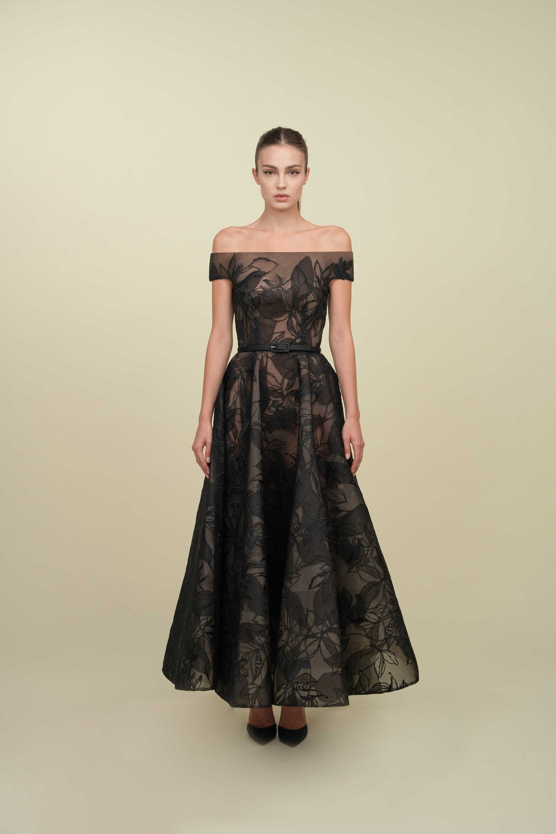 Off-Shoulder Voluminous Gown