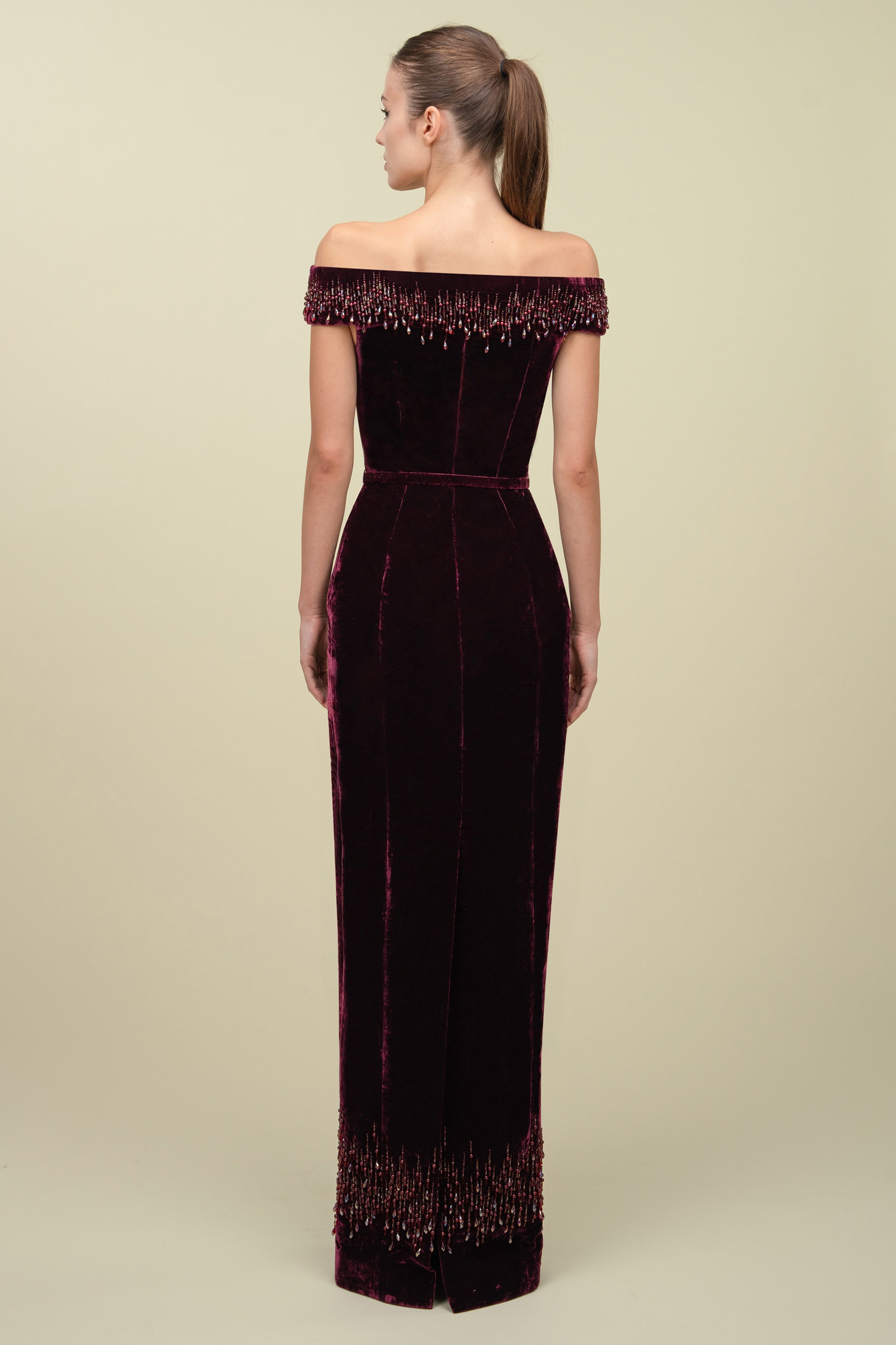 Fitted Velvet Gown