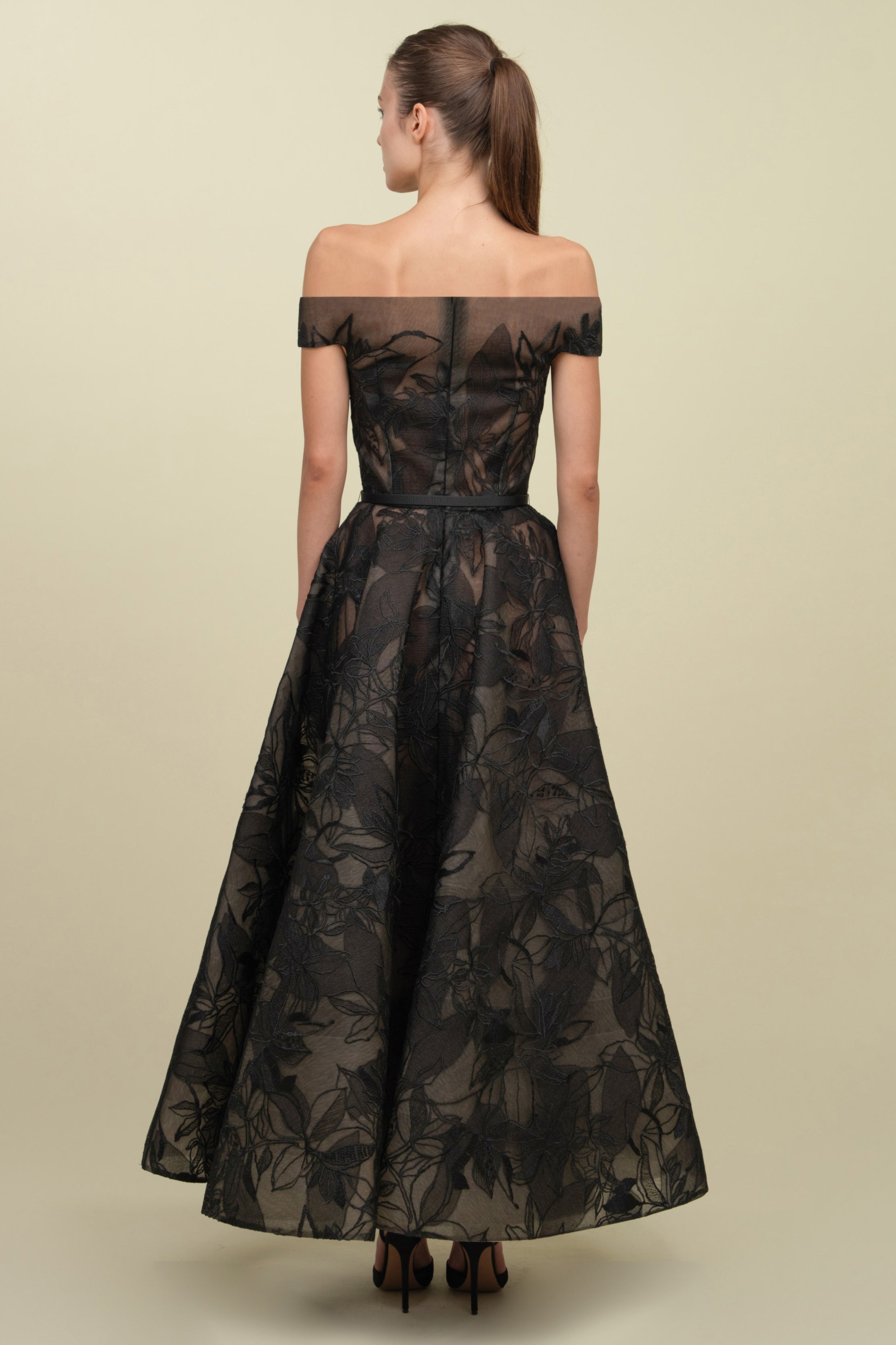 Off-Shoulder Voluminous Gown