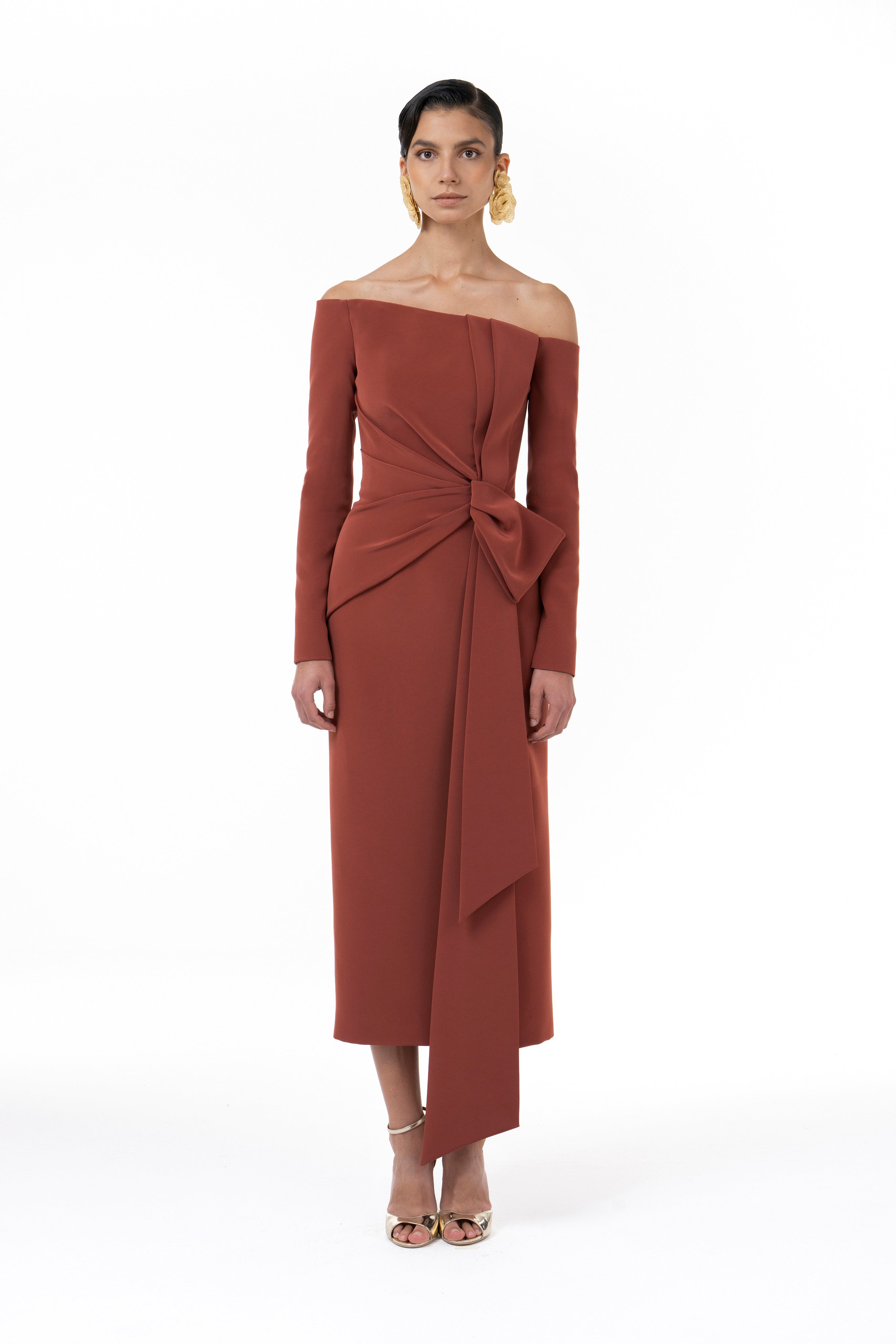 Asymmetrically Draped Dress
