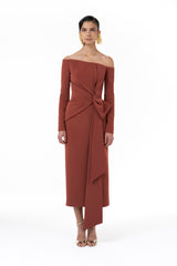 Asymmetrically Draped Dress