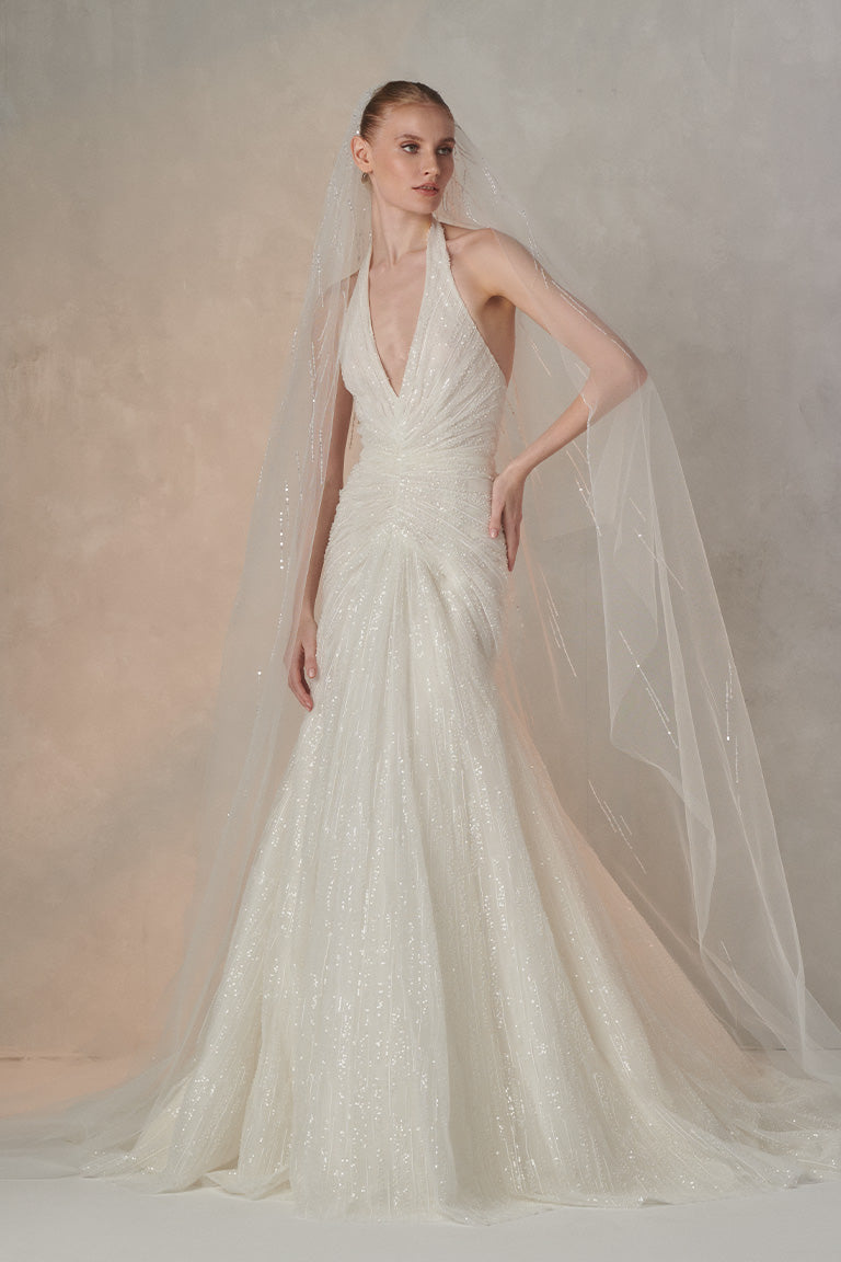 Shimmery Mermaid Wedding Dress